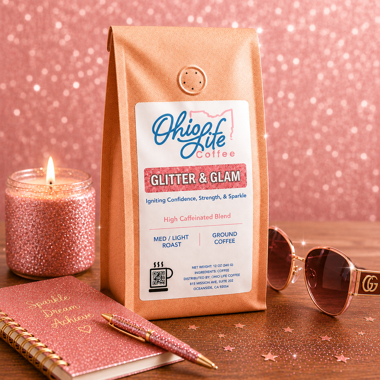 Glitter and Glam Coffee: Igniting Confidence, Strength, and Sparkle
