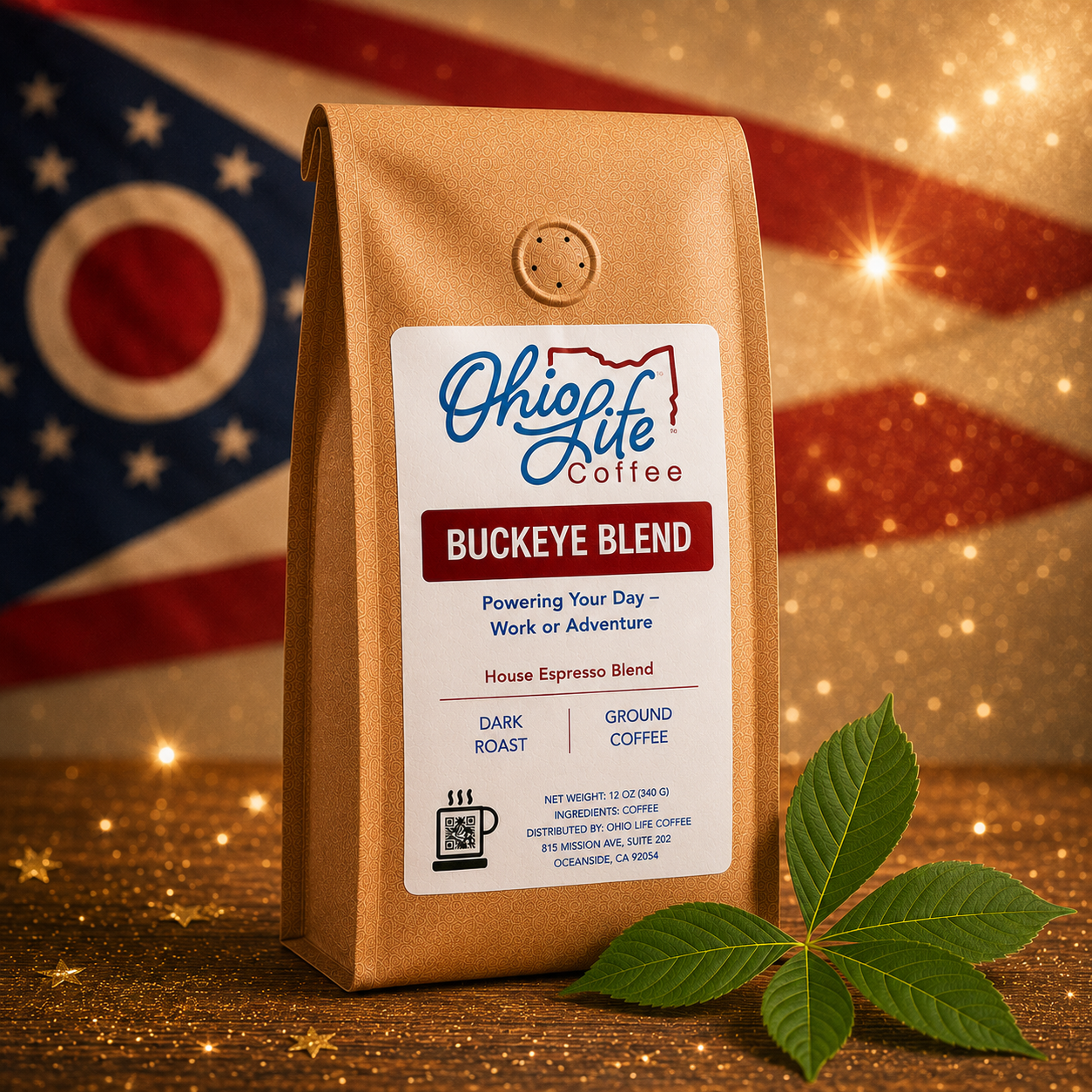 Buckeye Blend Coffee: Powering your day - work or adventure!