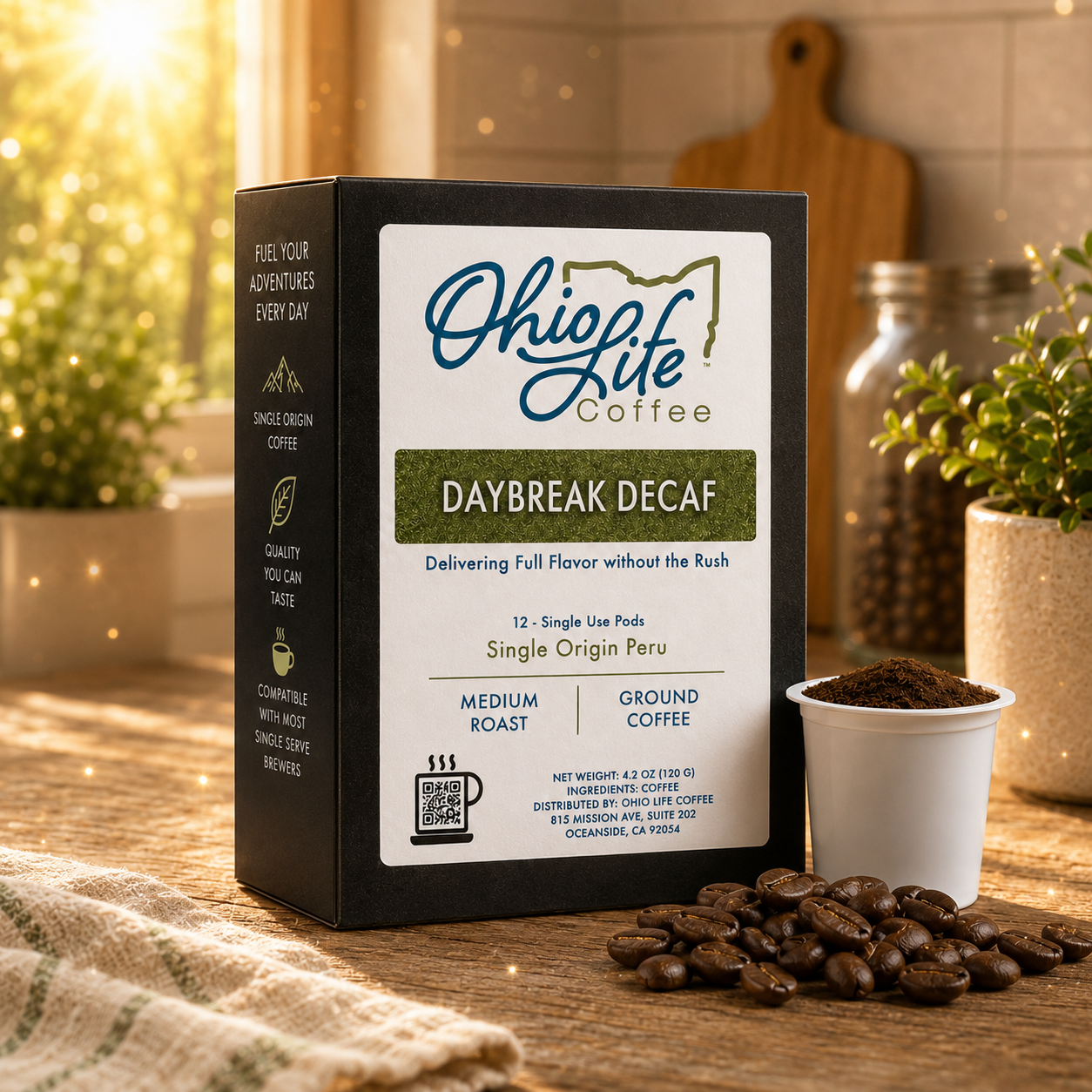 Daybreak Decaf Coffee K-CUPS